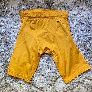 Nike Gold Biker Shorts